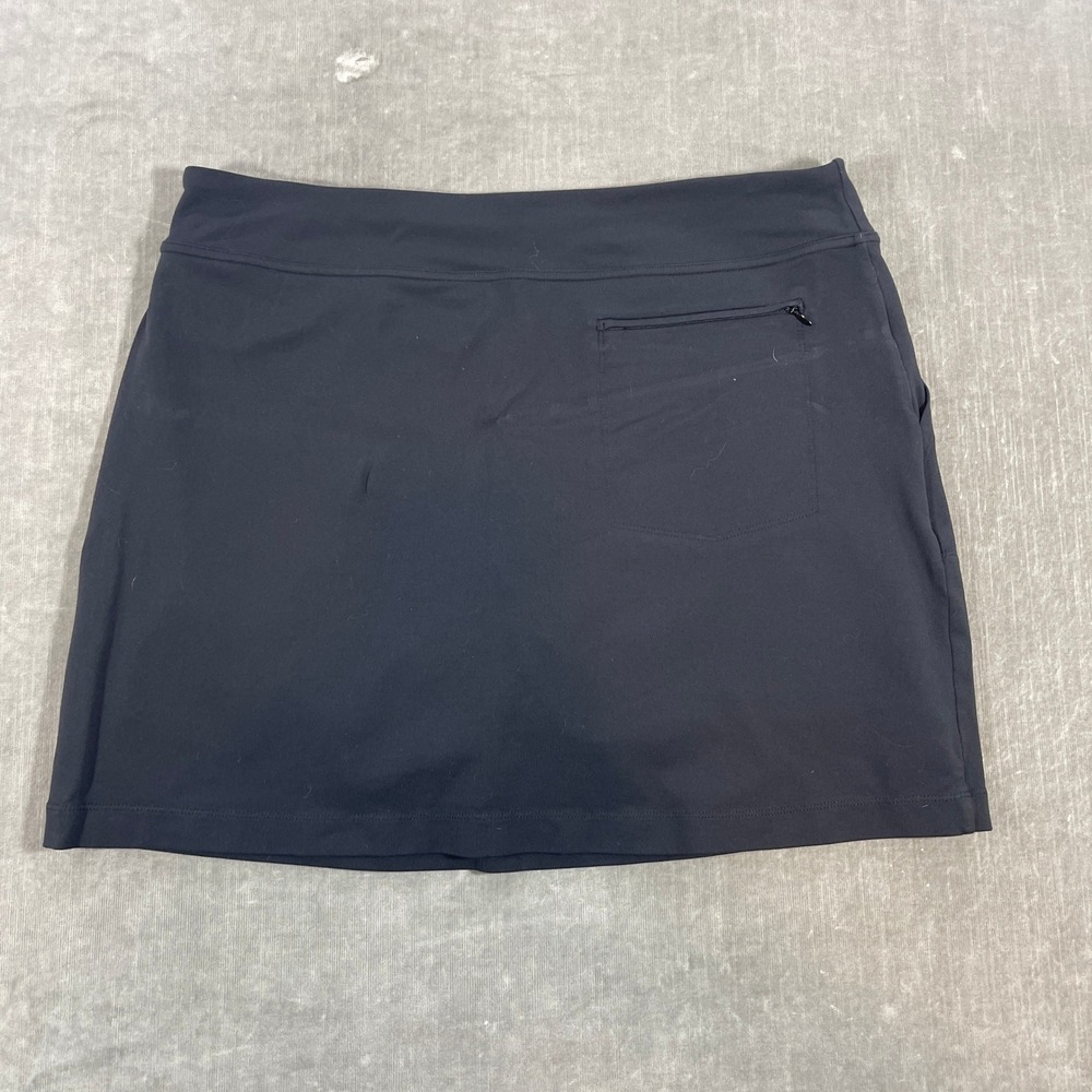 Footjoy Womens XL Black Skort Golf Athletic Skirt Built in Shorts